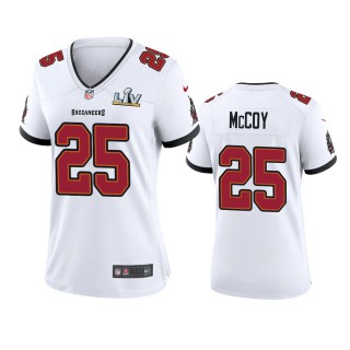 Women's Tampa Bay Buccaneers LeSean McCoy White Super Bowl LV Game Jersey