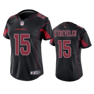 Women's Arizona Cardinals Chris Streveler Black Color Rush Limited Jersey