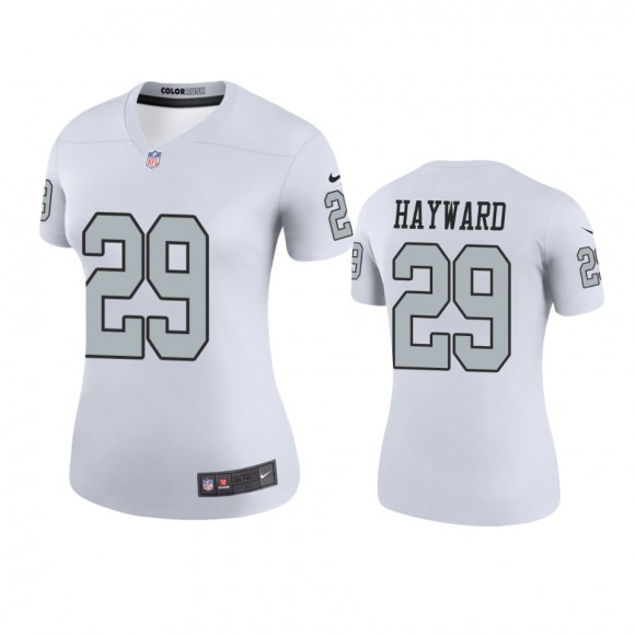 Las Vegas Raiders Casey Hayward White Color Rush Legend Jersey - Women's