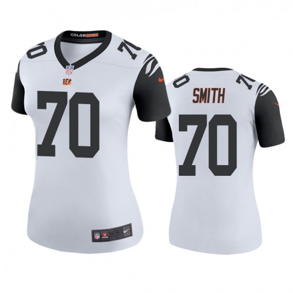 Cincinnati Bengals D'Ante Smith White Color Rush Legend Jersey - Women's