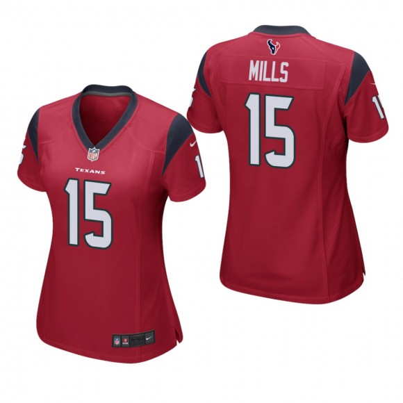 Women's Houston Texans Davis Mills Red Game Jersey