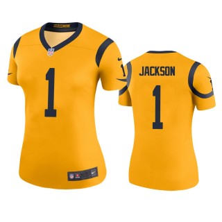Los Angeles Rams DeSean Jackson Gold Color Rush Legend Jersey - Women's