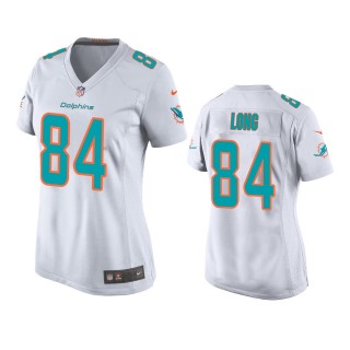 Women's Miami Dolphins Hunter Long White Game Jersey