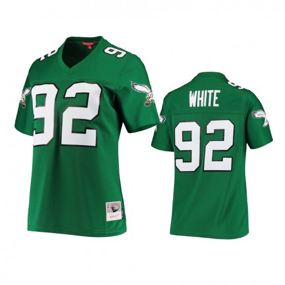 Women's Philadelphia Eagles Reggie White Green Legacy Replica Jersey