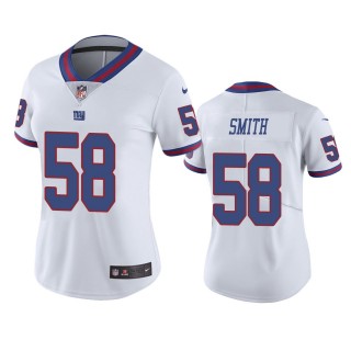 Women's New York Giants Elerson Smith White Color Rush Limited Jersey