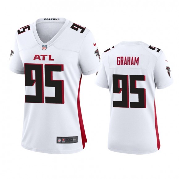 Women's Atlanta Falcons Ta'Quon Graham White Game Jersey