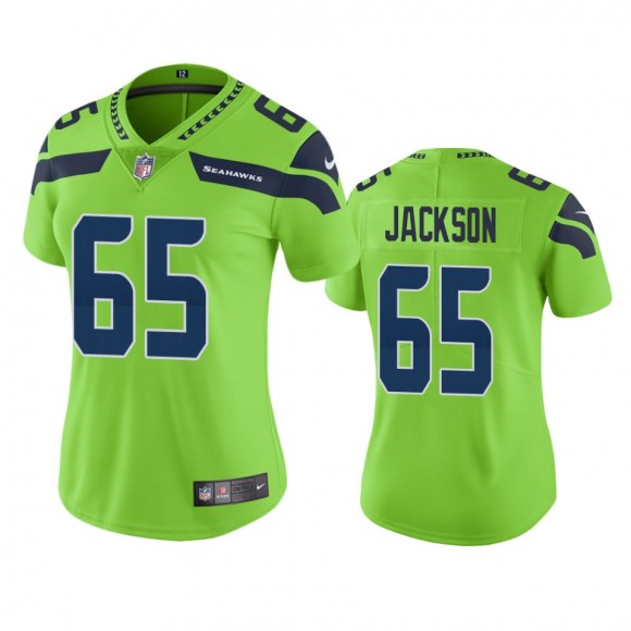 Women's Seattle Seahawks Gabe Jackson Green Color Rush Limited Jersey