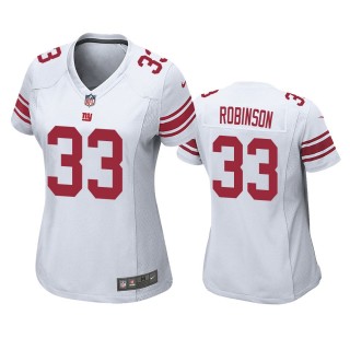 Women's New York Giants Aaron Robinson White Game Jersey