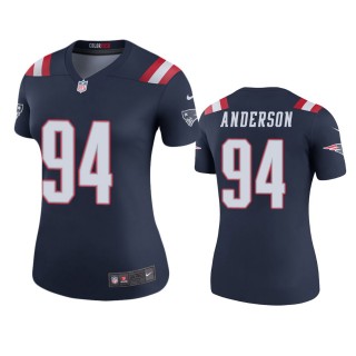 New England Patriots Henry Anderson Navy Color Rush Legend Jersey - Women's