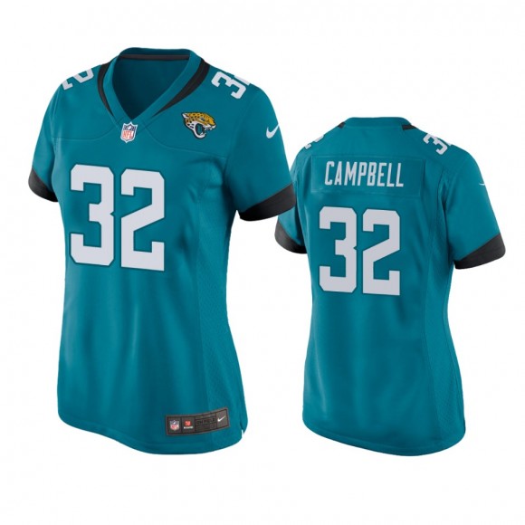 Women's Jacksonville Jaguars Tyson Campbell Teal Game Jersey