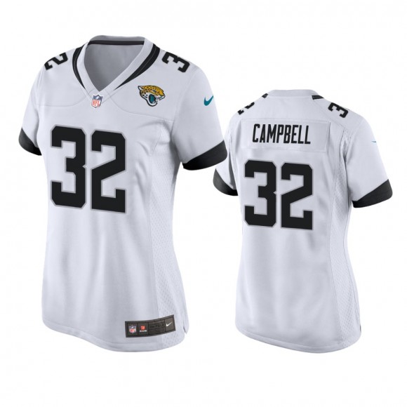 Women's Jacksonville Jaguars Tyson Campbell White Game Jersey