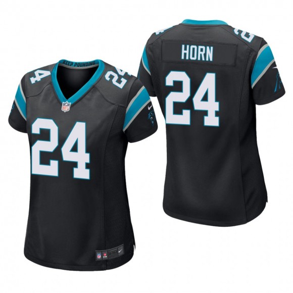 Women's Carolina Panthers Jaycee Horn Black Game Jersey