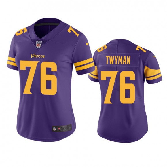 Women's Minnesota Vikings Jaylen Twyman Purple Color Rush Limited Jersey