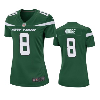 Women's New York Jets Elijah Moore Green Game Jersey