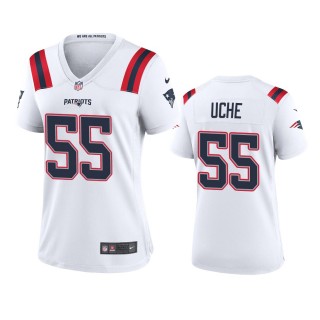 Women's New England Patriots Josh Uche White Game Jersey