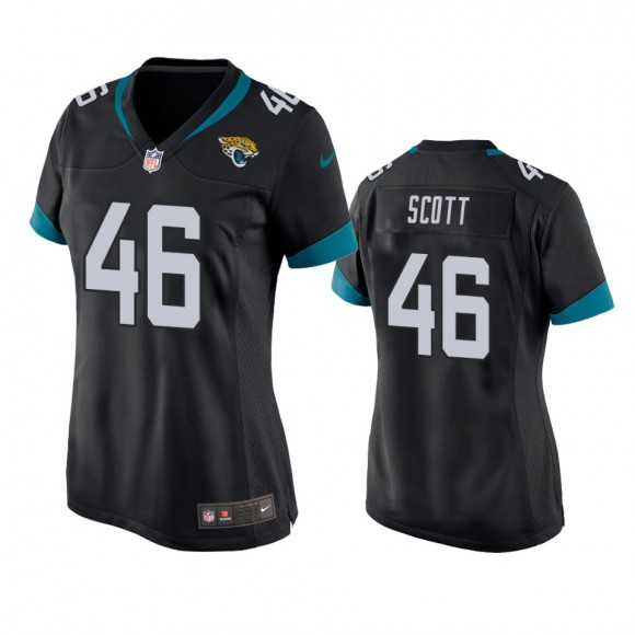 Women's Jacksonville Jaguars Josiah Scott Black Game Jersey