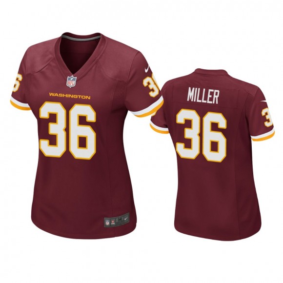 Women's Washington Football Team Lamar Miller Burgundy Game Jersey