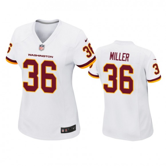 Women's Washington Football Team Lamar Miller White Game Jersey