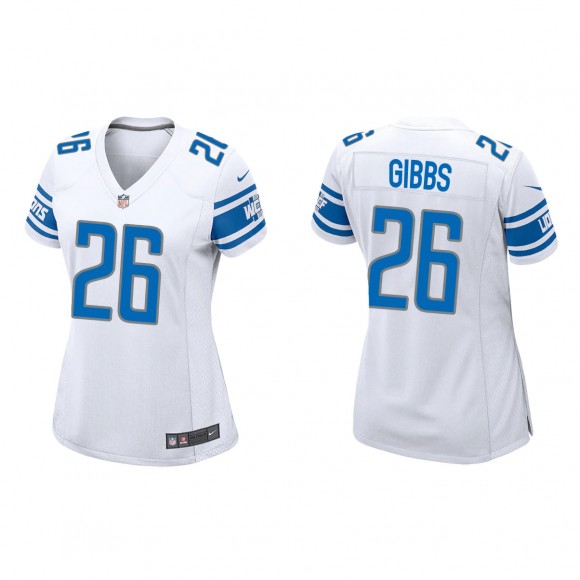 Women's Jahmyr Gibbs White 2023 NFL Draft Game Jersey