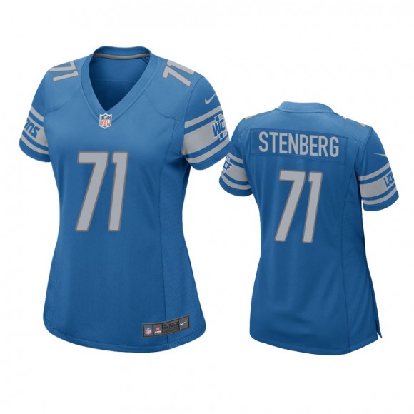 Women's Detroit Lions Logan Stenberg Blue Game Jersey