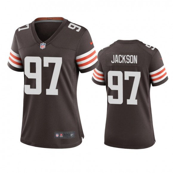 Women's Cleveland Browns Malik Jackson Brown Game Jersey