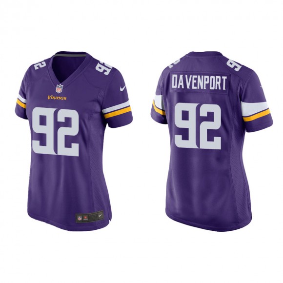 Women's Minnesota Vikings Marcus Davenport Purple Game Jersey