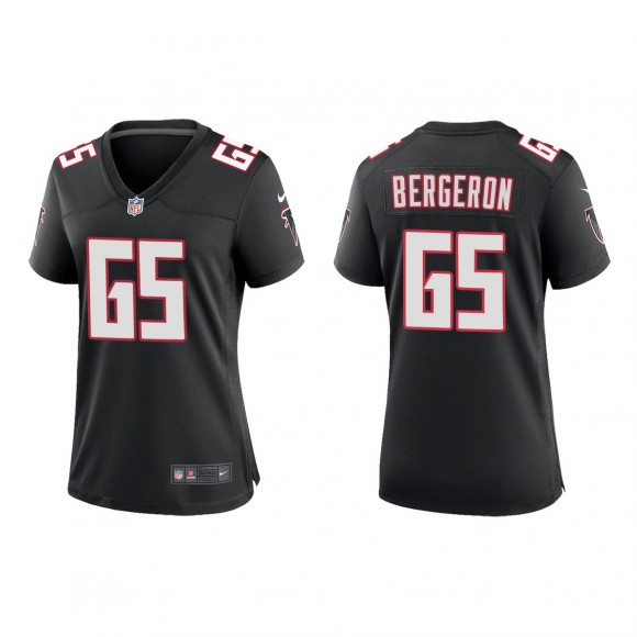 Women's Matthew Bergeron Black 2023 NFL Draft Throwback Game Jersey