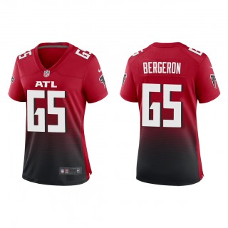 Women's Matthew Bergeron Red 2023 NFL Draft Alternate Game Jersey