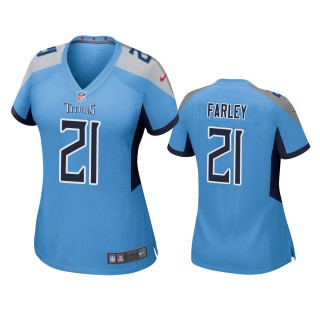 Women's Tennessee Titans Matthias Farley Light Blue Game Jersey