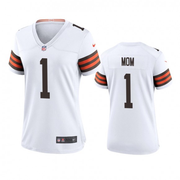 Women's Cleveland Browns Mom White 2021 Mother's Day Jersey