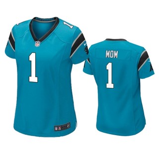 Women's Carolina Panthers Mom Blue 2021 Mother's Day Jersey