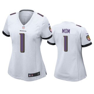 Women's Baltimore Ravens Mom White 2021 Mother's Day Jersey