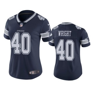 Dallas Cowboys Nahshon Wright Navy Vapor Limited Jersey