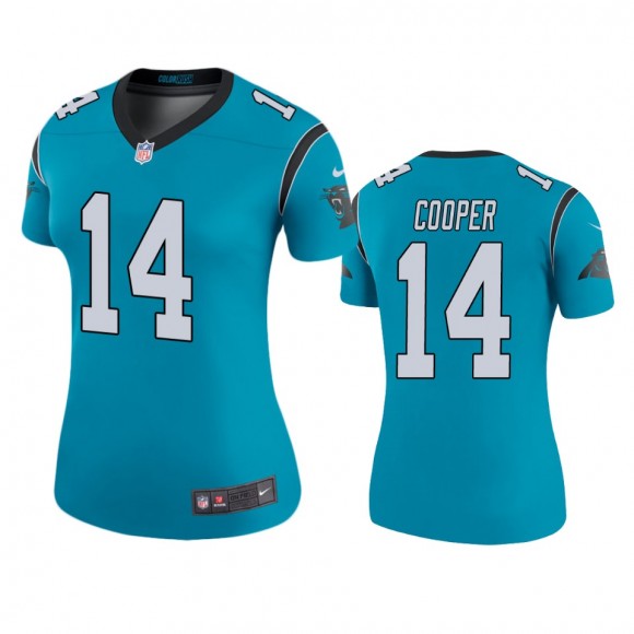 Carolina Panthers Pharoh Cooper Blue Color Rush Legend Jersey - Women's