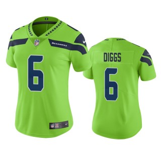 Women's Seattle Seahawks Quandre Diggs Green Color Rush Limited Jersey