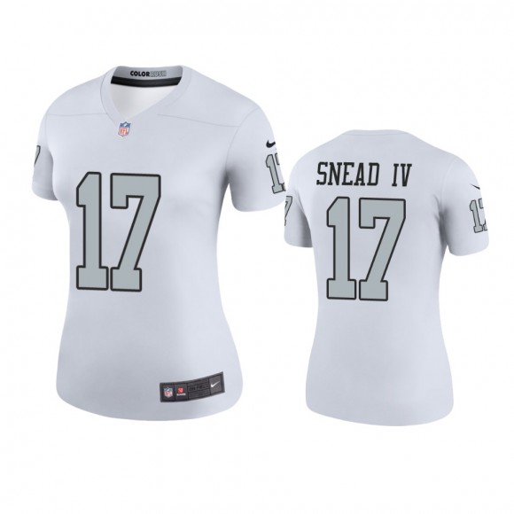 Las Vegas Raiders Willie Snead IV White Color Rush Legend Jersey - Women's