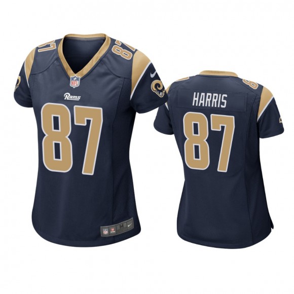 Women's Los Angeles Rams Jacob Harris Navy Game Jersey