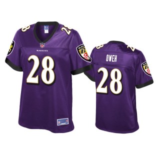 Baltimore Ravens Jayson Oweh Purple Pro Line Jersey - Women's