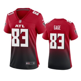 Women's Atlanta Falcons Russell Gage Red Game Jersey
