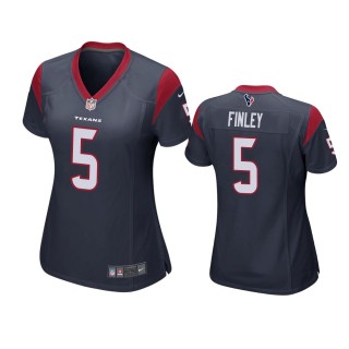 Women's Houston Texans Ryan Finley Navy Game Jersey