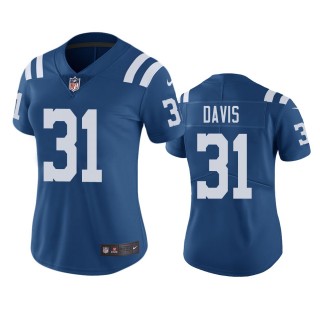 Women's Indianapolis Colts Shawn Davis Royal Color Rush Limited Jersey