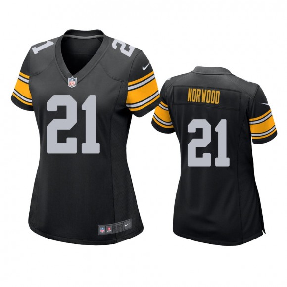 Women's Pittsburgh Steelers Tre Norwood Black Game Jersey
