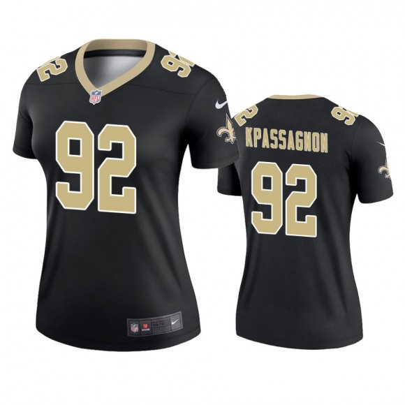 New Orleans Saints Tanoh Kpassagnon Black Legend Jersey - Women's