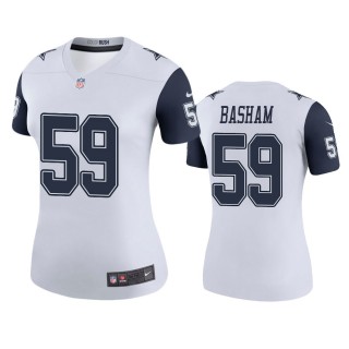 Dallas Cowboys Tarell Basham White Color Rush Legend Jersey - Women's