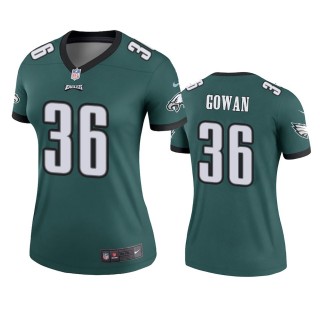 Women's Eagles Tay Gowan Green Legend Jersey