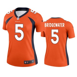Denver Broncos Teddy Bridgewater Orange Legend Jersey - Women's