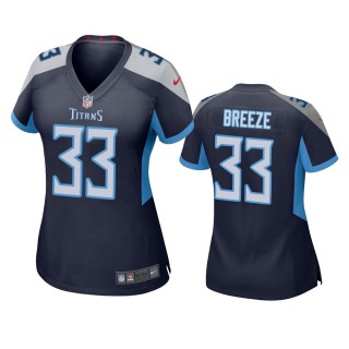 Women's Tennessee Titans Brady Breeze Navy Game Jersey
