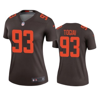 Cleveland Browns Tommy Togiai Brown Alternate Legend Jersey - Women's