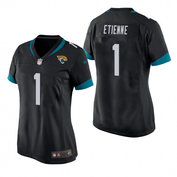 Women's Jacksonville Jaguars Travis Etienne Black Game Jersey