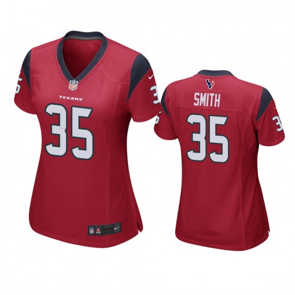 Women's Houston Texans Tremon Smith Red Game Jersey